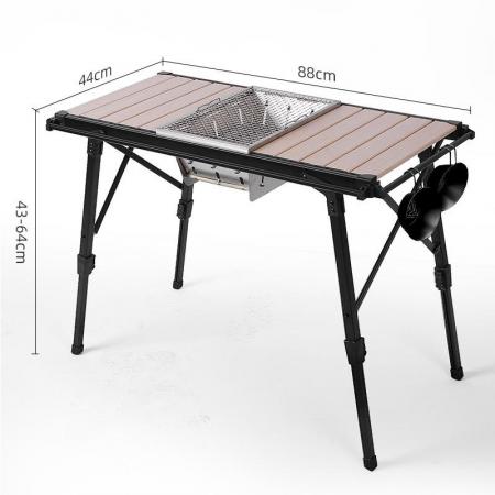 Tavolo da campeggio Pliante in alluminio IGT regolabile in altezza leggero portatile all'ingrosso 