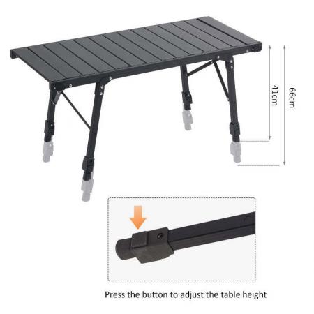 Tavolo da campeggio Pliante in alluminio IGT regolabile in altezza leggero portatile all'ingrosso 