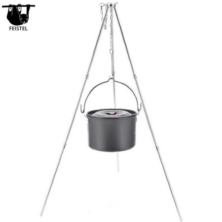 Accessori da campeggio 4L Pentole da cucina in lega di alluminio Pentola sospesa leggera 