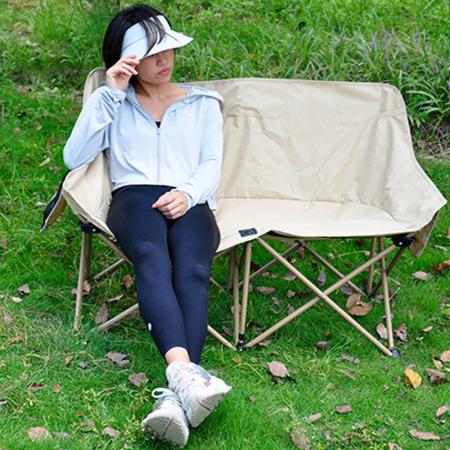 MOQ MOQ a doppia sede a doppia sede esterno leggera pieghevole campeggio da pesca portatile con sacca a rete 