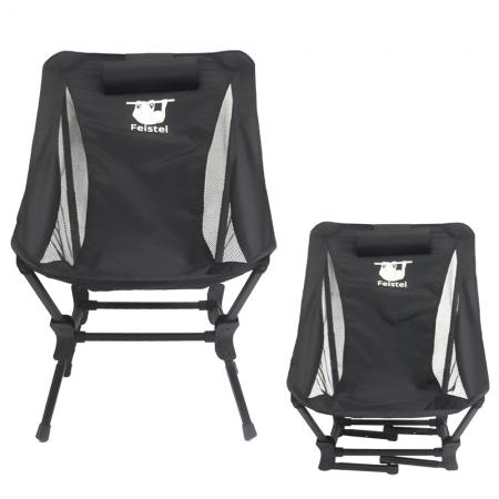 Sedia da giardino logo personalizzato in alluminio leggero sedia da campeggio pieghevole