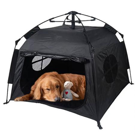 Tenda da campeggio portatile per animali domestici, cuccia per cani pieghevole automatica per uso domestico, antipioggia, protezione solare