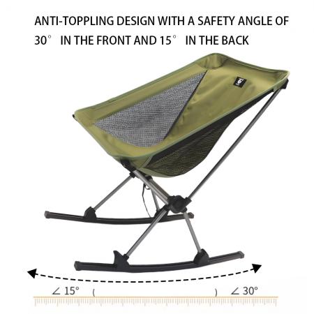 Set di due sedie a dondolo Feistel con accessori