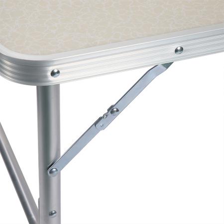 Tavolo da campeggio portatile in lega di alluminio, altezza regolabile, tavolo da barbecue da spiaggia multifunzionale per esterni 