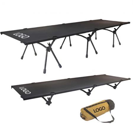Attrezzatura da escursionismo all'ingrosso, lettino da viaggio, lettino da campeggio pieghevole regolabile in altezza 