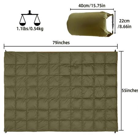 2022 nuova coperta da campeggio esterna impermeabile pieghevole personalizzata coperta in nylon da indossare per il campeggio