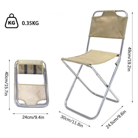 Sedia pieghevole da campeggio in lega di alluminio ultraleggera, portatile, dal design moderno, per bambini, sedia da giardino e da esterno Mazar 