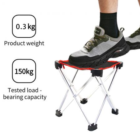 Sgabello da campeggio per picnic in alluminio pieghevole in stile francese, leggero e più economico 