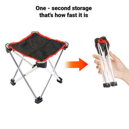 Sgabello da campeggio per picnic in alluminio pieghevole in stile francese, leggero e più economico 