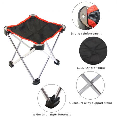 Sgabello da campeggio per picnic in alluminio pieghevole in stile francese, leggero e più economico 