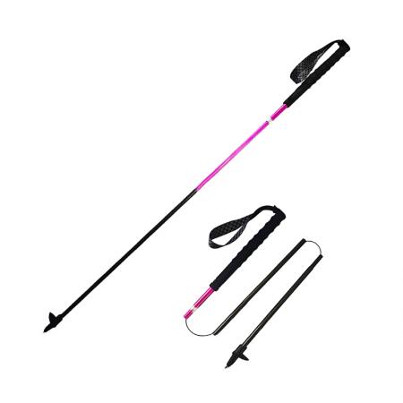 Bastoncini da trekking pieghevoli per esterni in fibra di carbonio 3K ultraleggeri da 135 g, bastoncini da nordic walking 