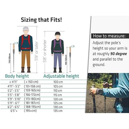 Amazon vendita calda OEM pieghevole ultraleggero pieghevole pieghevole bastoncini da trekking pieghevoli