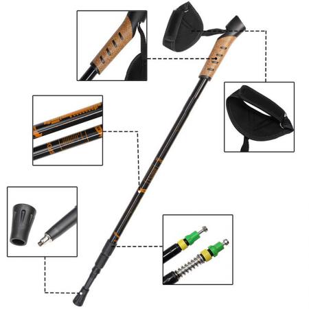 Attrezzatura da esterno per bastoncini da sci e da trekking leggeri multifunzionali 