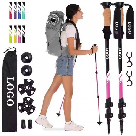 Bastone da passeggio per bastoncini da trekking in alluminio duralluminio 7075 ultraleggero 