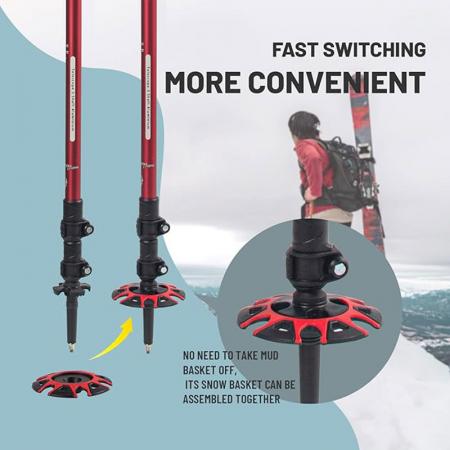 bastoncini da montagna bastoncini da trekking con chiusure rapide regolabili 