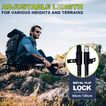 bastoncini da trekking ultraleggeri bastoncini da trekking pieghevoli bastoni da trekking leggeri per attività di campeggio all'aperto 