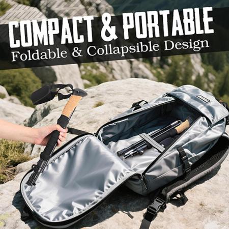 Bastoni da passeggio in lega di alluminio Bastone da arrampicata con impugnatura salda