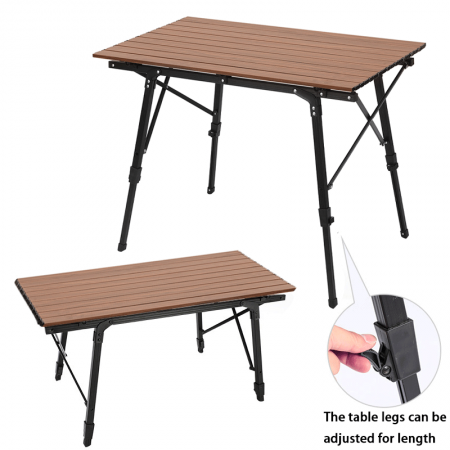 Tavolo da spiaggia pieghevole ultraleggero con borsa per il trasporto, tavolo da campeggio per picnic e cucina da viaggio all'aperto