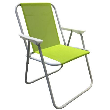 Sedia da campeggio/pesca portatile, leggera, pieghevole in metallo, ideale per relax e spiaggia. 