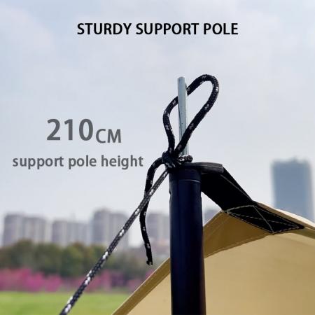 Tenda/telo parasole portatile, robusto e impermeabile, ideale per escursioni, pesca e viaggi all'aperto. Facile da montare.