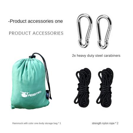 Amaca portatile da campeggio per 1-2 persone, in resistente tessuto di nylon, ideale per 1-2 persone, perfetta per escursioni e trekking. 