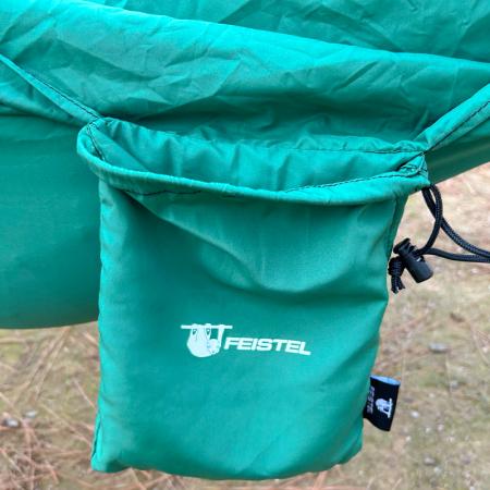 Amaca portatile da campeggio per 1-2 persone, in resistente tessuto di nylon, ideale per 1-2 persone, perfetta per escursioni e trekking. 