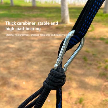 Amaca portatile da campeggio per 1-2 persone, in resistente tessuto di nylon, ideale per 1-2 persone, perfetta per escursioni e trekking. 