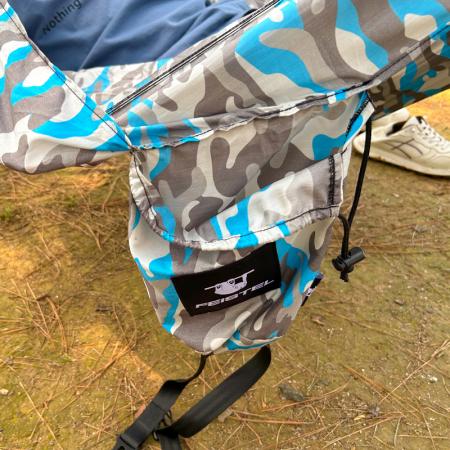 Amaca leggera in nylon per 2 persone con zanzariera, fantasia mimetica, portatile per esterni.