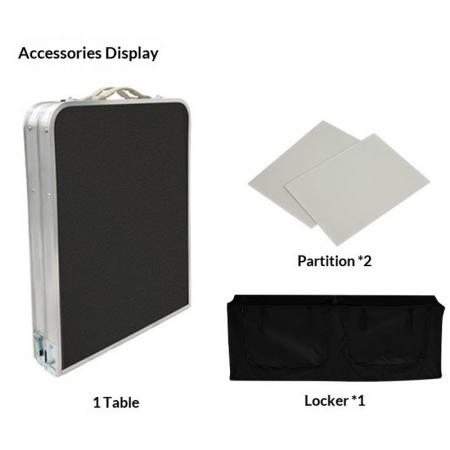 Tavolo da cucina pieghevole portatile, facile da installare, ideale per campeggio, picnic e attività all'aperto. 