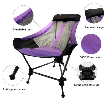 Sedia da esterno ultraleggera in lega di alluminio, portatile, per pesca, spiaggia, campeggio, personalizzabile, pieghevole e facile da usare. 