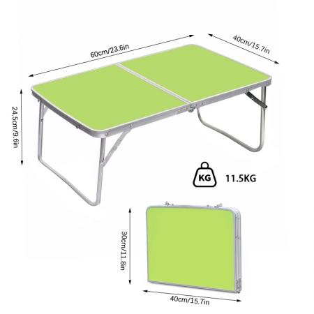 Tavolino pieghevole portatile economico in alluminio, moderno, regolabile, per esterni, picnic, laptop.