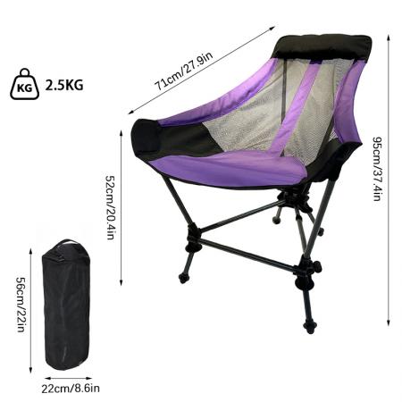 Sedia da esterno ultraleggera in lega di alluminio, portatile, per pesca, spiaggia, campeggio, personalizzabile, pieghevole e facile da usare. 