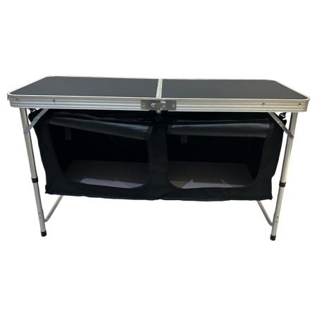 Tavolo da cucina pieghevole portatile, facile da installare, ideale per campeggio, picnic e attività all'aperto. 