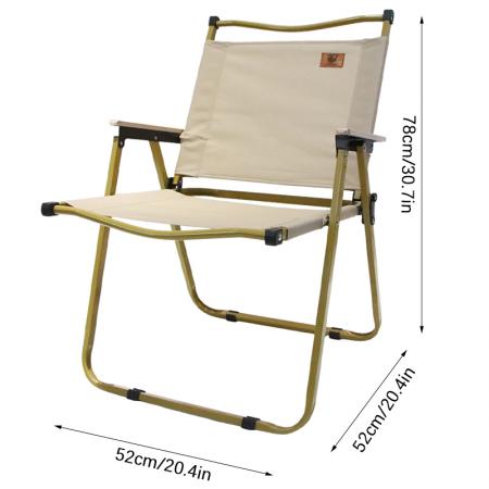 Sedia Kermit pieghevole da esterno in acciaio al carbonio con tessuto Oxford, per giardino, campeggio e picnic. 