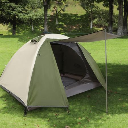 Tenda da campeggio a doppio strato per tutte le stagioni, completamente automatica, con protezione solare, ideale per esterni. 