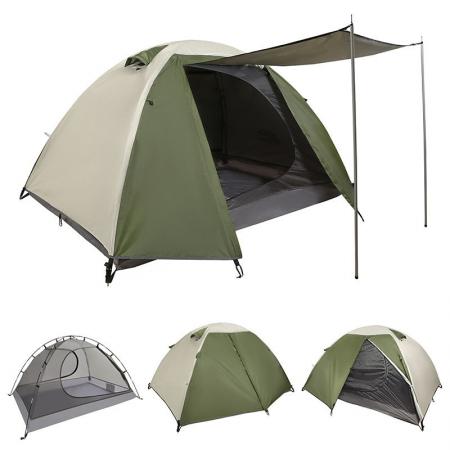 Tenda da campeggio a doppio strato per tutte le stagioni, completamente automatica, con protezione solare, ideale per esterni. 