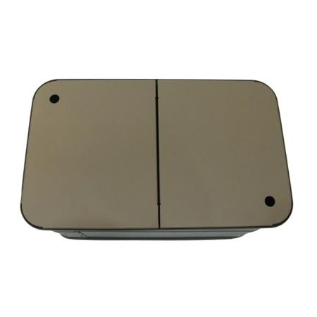 Scatola portaoggetti da campeggio in alluminio a impilamento aperto di grande capacità, impermeabile OEM, ideale per esterni, viaggi e auto.