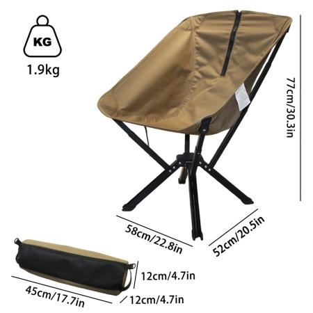 Sedia da campeggio pieghevole ultraleggera in alluminio, portatile, per esterni, da viaggio, con apertura rapida e apertura compatta. 