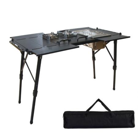 Tavolo da giardino pieghevole modulare per esterni, ideale per cucinare, fare escursioni, picnic e pranzare all'aperto. Tavolo da campeggio IGT. 