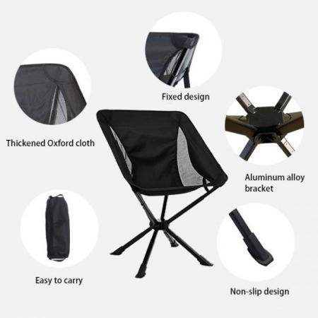 Sedia pieghevole in alluminio con ombrello e rivestimento in tessuto Oxford, ideale per viaggi in fuoristrada, camera da letto, campeggio e attività all'aperto.