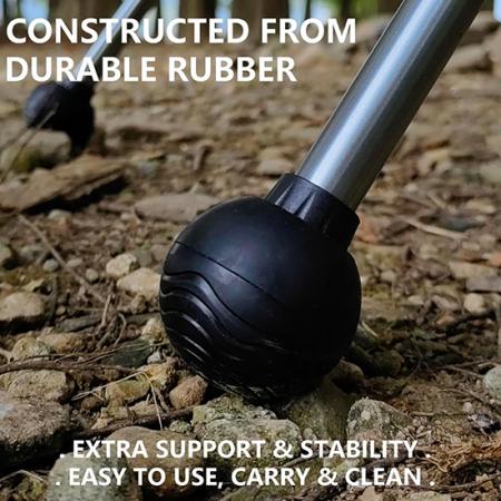 Base sferica in silicone anti-cedimento per sedia da campeggio, con piedini resistenti all'usura, ideale per il campeggio. 