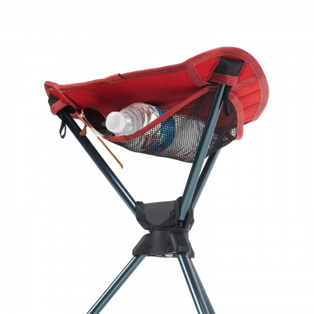 Sedia/sgabello portatile compatto in alluminio e tessuto Oxford 600D, leggero, girevole a 360°, ideale per esterni, campeggio.