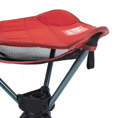 Sedia/sgabello portatile compatto in alluminio e tessuto Oxford 600D, leggero, girevole a 360°, ideale per esterni, campeggio.