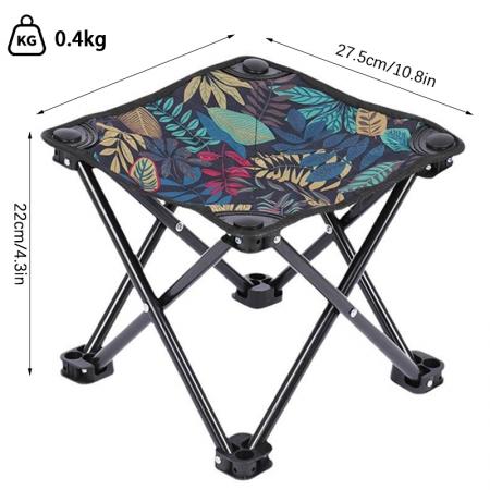 Sgabello pieghevole portatile a mano dal design moderno per esterni, campeggio, picnic, viaggio e spiaggia 