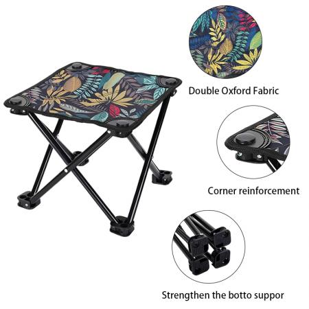 Sgabello pieghevole portatile a mano dal design moderno per esterni, campeggio, picnic, viaggio e spiaggia 