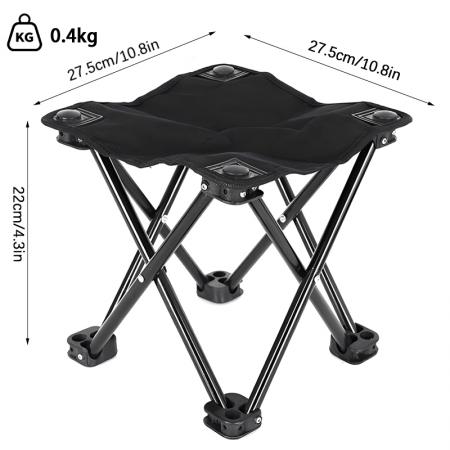 Sgabello pieghevole personalizzato da esterni a forma di borsa, sedia pieghevole portatile da campeggio Small Mazars 