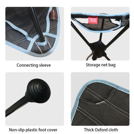 Sedia da campeggio ultraleggera per backpacking ed escursionismo, leggera, compatta e portatile per esterni 