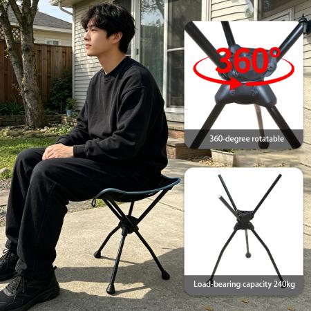 Sedia da campeggio ultraleggera per backpacking ed escursionismo, leggera, compatta e portatile per esterni 