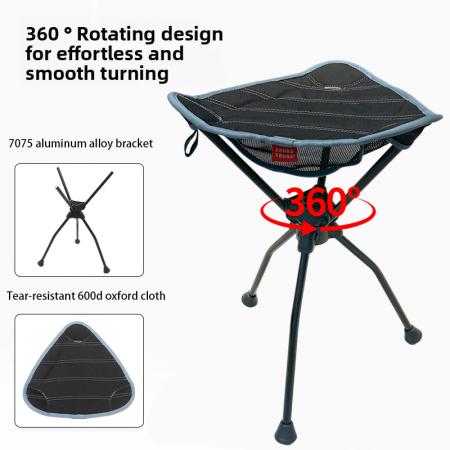 Sedia da campeggio ultraleggera per backpacking ed escursionismo, leggera, compatta e portatile per esterni 