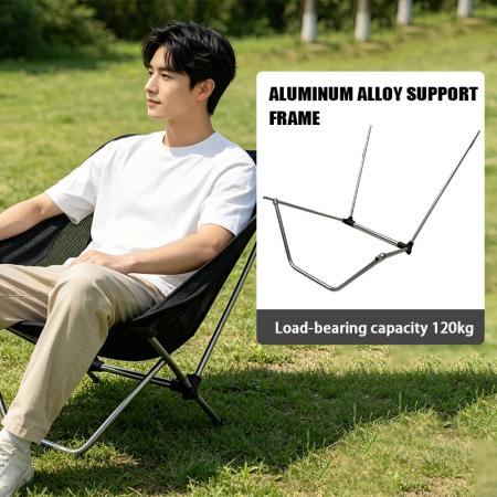 Sedia pieghevole in alluminio ultraleggera personalizzata all'ingrosso per campeggio e pesca, moderna sedia per mobili da esterno